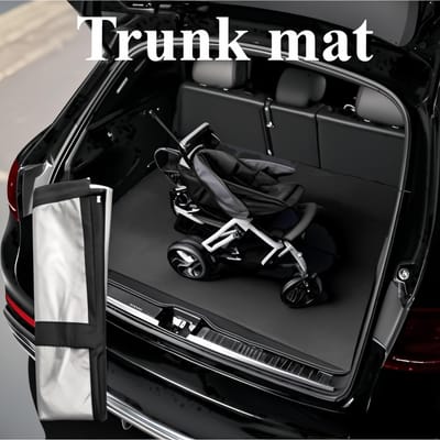 Professionele Kofferbakmat - Duurzame, Antislipmat voor Eenvoudige Reiniging, Ideaal voor Gebruik bij Rijbedrijven, Kofferbakmat|Duurzame Kofferbakmat|Eenvoudig te Reinigen Mat gray