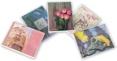 Album voor Foto's 10x15 en 10x13 cm - Set van 5 Stuks met Personaliseerbare Hoes