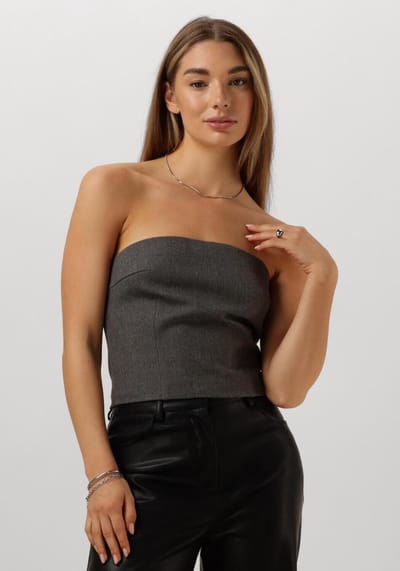 Notre-V Nv-ellen Tops & T-shirts Dames - Shirt - Grijs - Maat 34