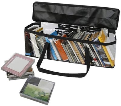 Dailygoods- Opbergzakken Transparant - Waterdicht - Grote Capaciteit - Opbergtas - Opslag Voor CD's/DVD's - Duurzaam Materiaal