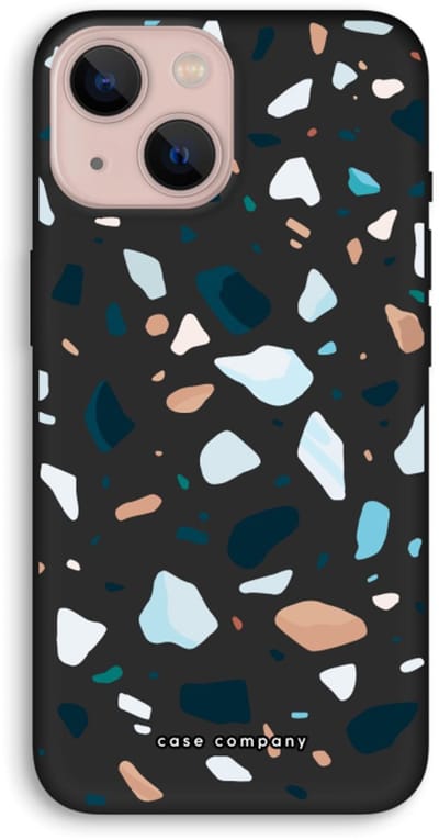 Case Company® - Hoesje geschikt voor iPhone 13 hoesje - Terrazzo N°13 - Biologisch Afbreekbaar Telefoonhoesje - Bescherming alle Kanten en Schermrand