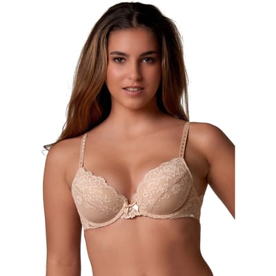 After Eden Molly Voorgevormde beugelbh - Recycled - Dames - Poeder - Maat 75B