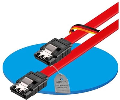 SATA III Datakabel 6Gb/s - 0,30m - Rood