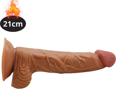 Nivard Dildo - Anaal - Met Zuignap - Siliconen - Sex Toys - Voor Mannen & Vrouwen - Voor Koppels - Couples - Realistisch - 21cm