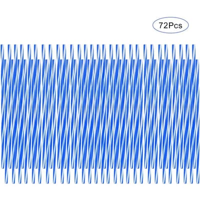 72 Stuks/Pak Motorfiets Crossmotor Wiel Spaakbeschermer Cover Beschermer Wrap(Blauw en wit) blue