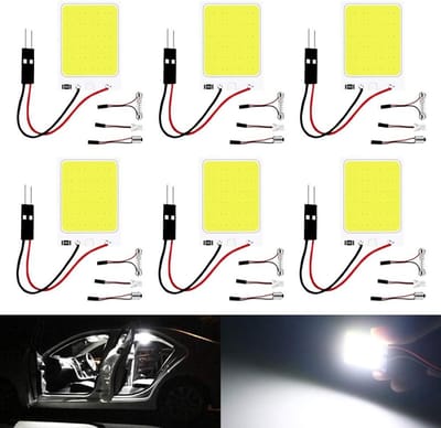 LED Interieurverlichting Set - Panel Lampen - Voertuig Verlichten - Zonder CanBus Functie - 40 x 30 mm - Wit