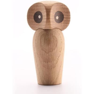 1PC Houten Uil Ornament Cadeau Creatieve Huisdecoratie Accessoires Decor Figuur Moderne Miniatuur Figuurtjes brown