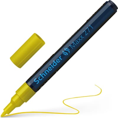 Schneider lakmarker - Maxx 271 - 1-2 mm - geel - S-127105
