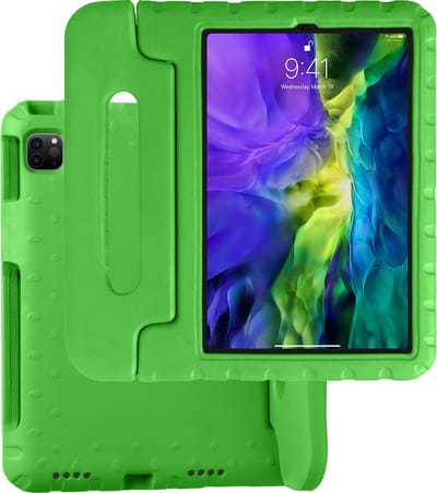 Hoesje Geschikt voor Apple iPad Pro (2022) - 11 inch - 4e generatie - Kinderhoes Shockproof Bumper - Kidsproof Case - Tablet Hoes - Kinder Hoes Cover - Groen