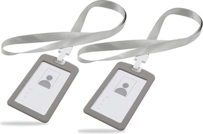 ID-badgehouder met kaarthouder, portemonnee en afneembaar sleutelkoord - Multifunctionele ID-houder - Handige Portemonnee voor Kaarten - Sleutelkoord voor Gemakkelijke Toegang - Veilig en Stijlvol Ontwerp