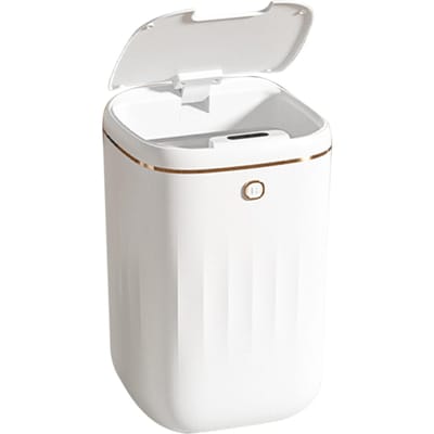 Automatische Prullenbak 20L Contactloze Sensor Gemakkelijk Schoon te Maken PP Waterdicht Elektrische Vuilnisbak voor Keuken Badkamer Charging model platinum