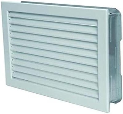 Koudluchtrooster - Ventilatierooster - Be- en ontluchting - Vaste lamellen - 35x15 cm - Wit