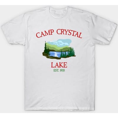 T-shirt Dames Camp Crystal Lake Counselor Met Achterkantontwerp Harajuku Print Kawaii T-shirt Zomer Korte Mouw Dames T-shirt Top XL