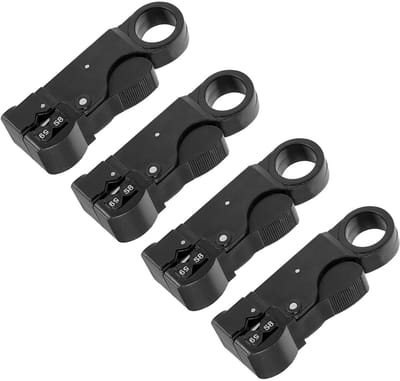Dailygoody - Coax kabel stripper - Kabel knipper - Ergonomisch design - Zwart - Draadstrippers - Handig voor netwerkkabels - SK-5