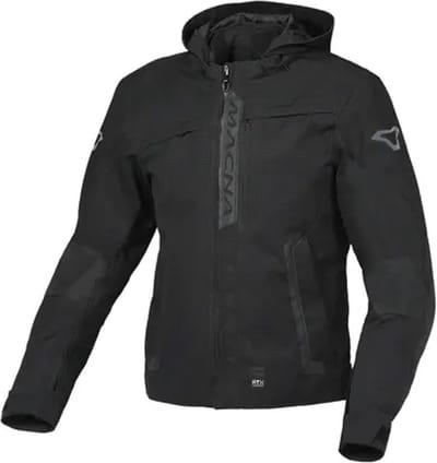 Macna Riggor Textile Waterproof Jas Zwart - Jas