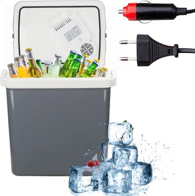 Koelbox Thermo-elektrisch - Mini Koelkast - Dranken Bewaren - Verwarmt en Koelt - 32 Liter - Rood