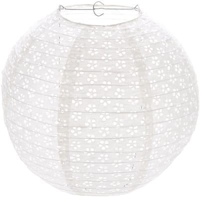 PARTYPRO - Vintage witte kanten lampion 35 cm Japans
