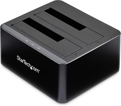 Dockingstation voor 2x 2.5/3.5 inch SATA SSD's en HDD's met USB 3.0