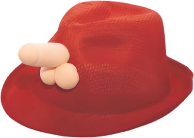 Rode Feesthoed met Speels 3D-Accent – Hilarisch Accessoire voor Vrijgezellenfeesten & Thema­party’s