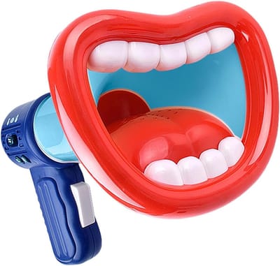 Stemverander Speelgoed - Praat Buizen - Feest Geluid - Drie Stemmen - 174 cm Lengte - Blauw