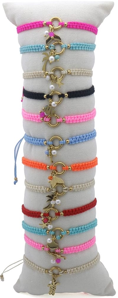 S-D3.4 B936-016 Stainless Steel Bracelet Set - 12pcs