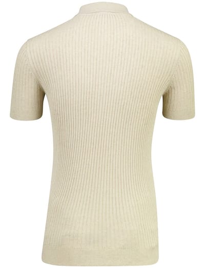 Born With Appetite poloshirt korte mouw beige
