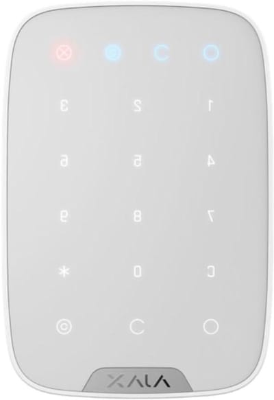 Draadloos Toetsenbord - Numeriek Paneel - Beveiligingssysteem Bediening - Automatische Blokkeringsfunctie - 15 x 10 x 13 cm - Wit