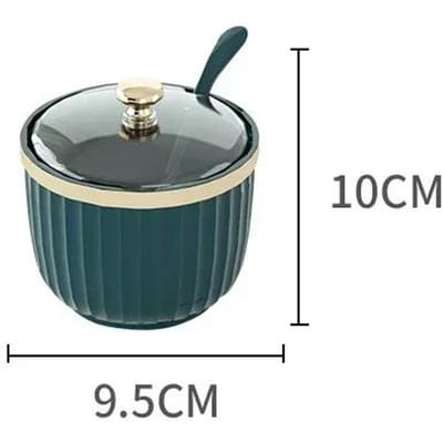 Boîte de rangement d'assaisonnement, bouteilles de condiments, récipient de sucre et de poivre, bol, bocaux de salière, bouteille de sésame avec couvercle, accessoires de cuisine gray