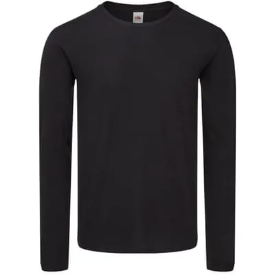 klassieke lange mouwen T-shirt Fruit of the Loom Iconic 150