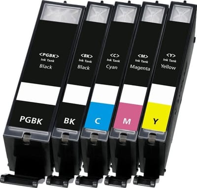 PGI-550PGBK | CLI-551BK Zwart + Alle Kleuren Huismerk inktcartridges | Compatible met Canon PGI-550PGBK | CLI-551BK | Geschikt voor Canon PIXMA IP8700 - PIXMA IP8750 - PIXMA MG6300 - PIXMA MG6350 - PIXMA MG7100 - PIXMA MG7500 - PIXMA MG7150 - MG7550