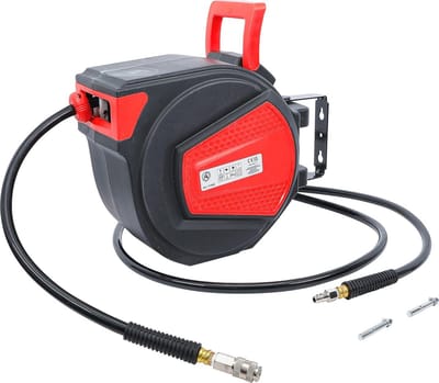 Automatische persluchtslang met oproller - 12 m + 2 m