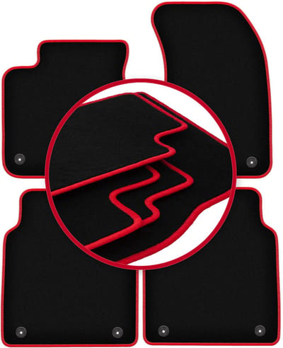 CARLUX-RED automatten voor: Audi A8 D4 LONG (2010-2017)