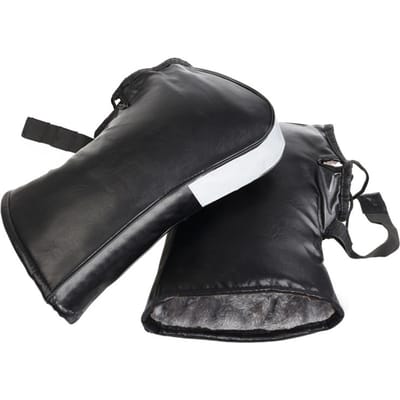 Gants de moto imperméables et coupe-vent pour guidon de vélo, gants d'hiver thermiques en PU pour hommes et femmes