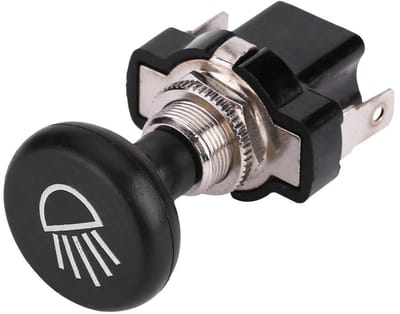 Allecto - Push Pull Lichtschakelaar - Lichtschakelaar 12V - Hoogwaardige Kwaliteit - Geschikt voor Golfkar en Club Car - Duurzaam en Betrouwbaar - ...
