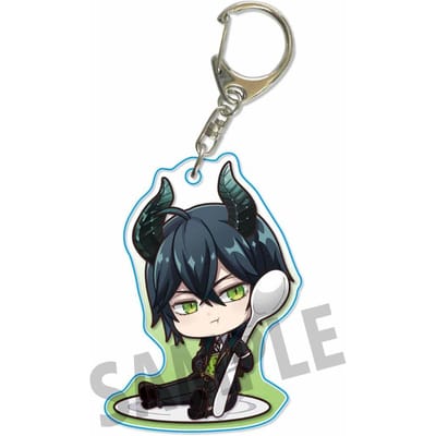 Twisted Wonderland Acryl Randfiguur Stand Model Plaat Bureau Decor Cosplay Idia Azul Leona Jade Floyd Kerst Sleutelhangers Cadeau black