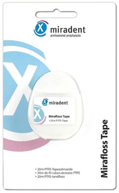 Miradent Tandzijde Mirafloss Tape met PTFE | 20 m