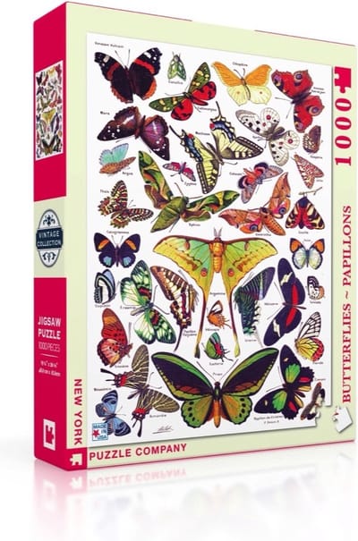New York Puzzle Company - Vintage Images Butterflies~Papillons - 1000 stukjes puzzel