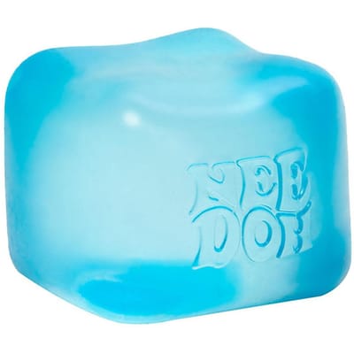 Schylling Needoh Nice Cube Sensorische Fidget Cube Stressverlichting Angst Sensorisch Hulpmiddel voor Focus ADHD & Kalmerend Bureau Gadget blauw