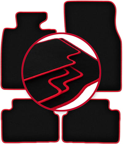 CARLUX-RED automatten voor: Mini Clubman R55 hatchback (2006-)