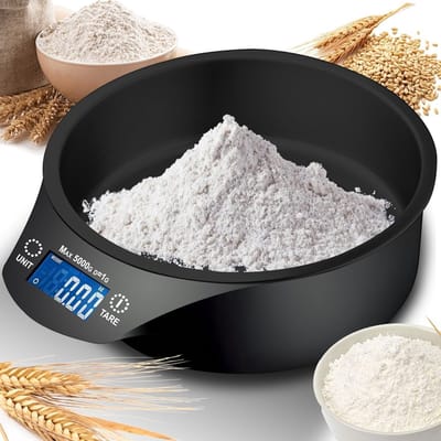 Dailygoody - Digitale Keukenweegschaal met Kom - Tot 5 kg - LCD Display - Perfect voor Koken en Bakken