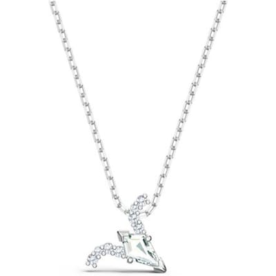 Swarovski Zodiac II Ram Constellatie Verfijnd Legering Imitatie Kristal Ketting Damesketting Zilver 5563890 Box+Shopping Bag white