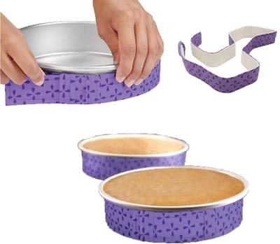 Dailygoods- Cake Strip Super Absorberend - Bakken - Taart - Ovenbestendig tot 200℃ - Vochtregulerend - Duurzaam Katoen/Polyester - Bakstrip