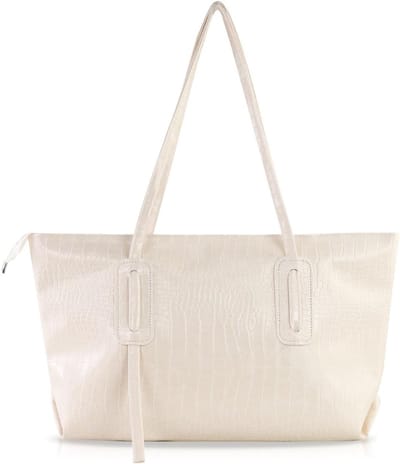 Grote modieuze shoppertas voor dames met ritssluiting, ideale handtas voor werk, reizen en winkelen