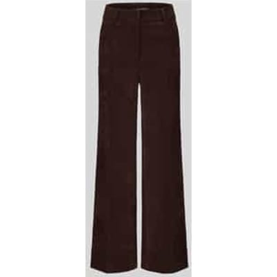 Regular fit corduroy broek met aangezette zakken model 'AMELIE'
