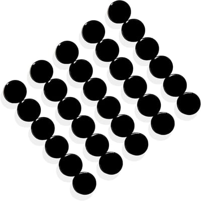 Sterke koelkastmagneten in diverse vormen voor notitie- en planningsborden, kantoor en school, inclusief metalen doos (2cm - 40 stuks)