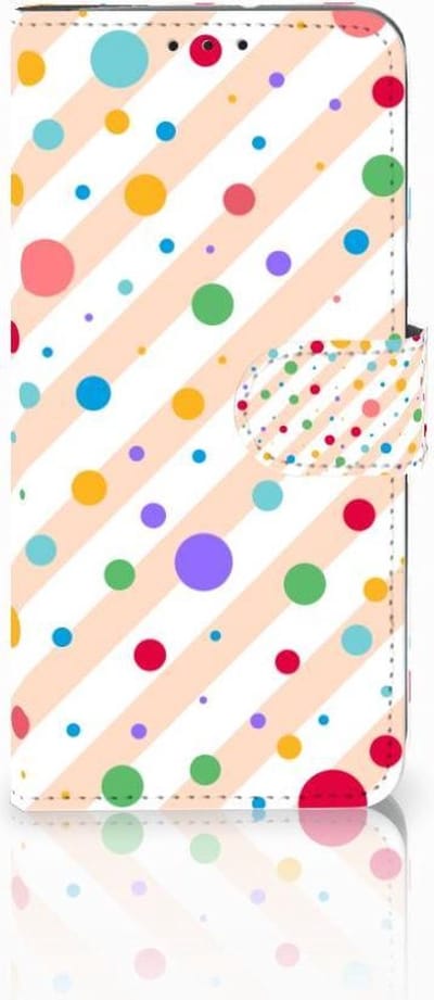 Book Case voor Motorola Moto G7 Power Telefoon Hoesje Dots