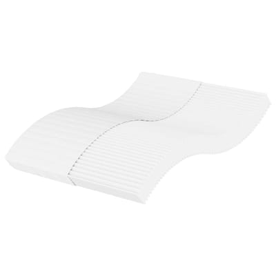 vidaXL - Schuimmatras - hardheid - H2 - H3 - 120x220 - cm - wit