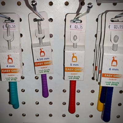 Pony Easy Grip Haaknaald - Soft grip haaknaald 6mm - 14cm lang
