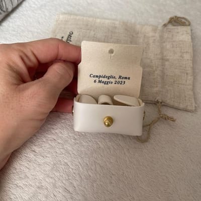 Gepersonaliseerd Huwelijksringdragerzakje voor Honden Leren Halsband Ringdoos Voor Huwelijksaanzoek Huisdier Bruiloft Initiaal Ringdoos Cadeau Silver Text