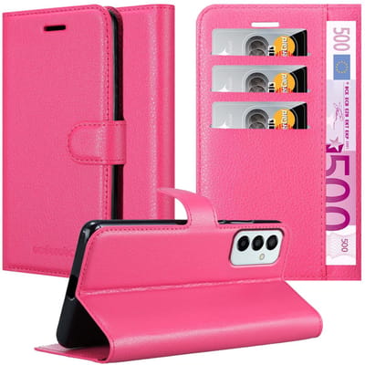 Cadorabo Hoesje geschikt voor Samsung Galaxy M23 5G in KERSEN ROZE - Beschermhoes met magnetische sluiting, standfunctie en kaartvakje Book Case Cover Etui
